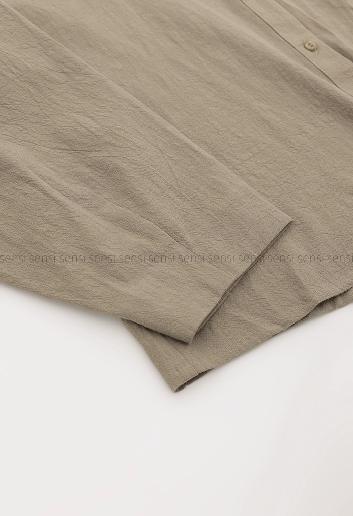 شومیز لینن یقه V کد 1005459